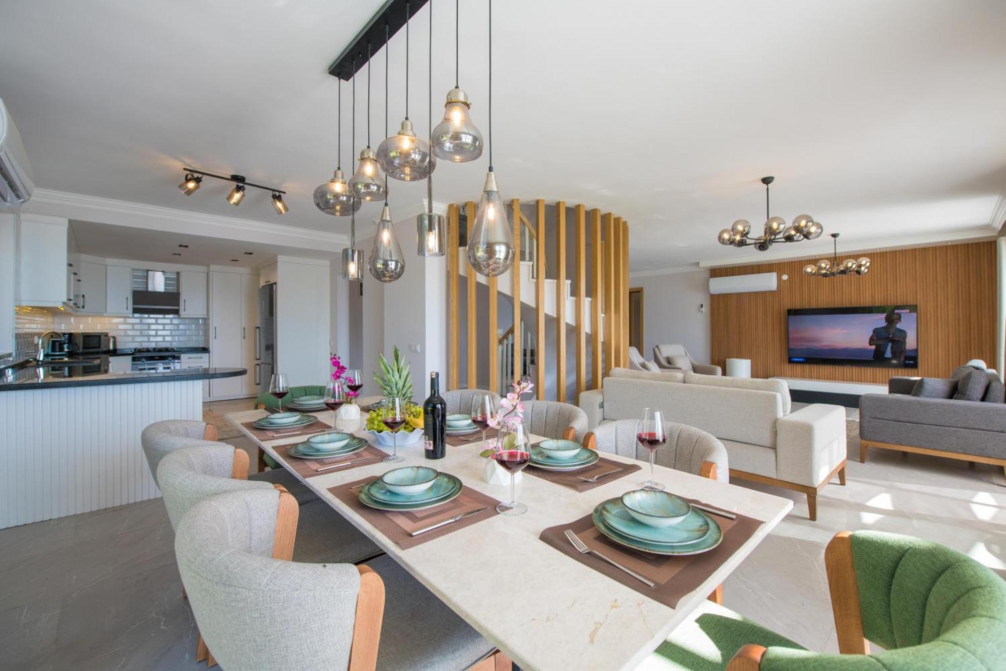 Beachfront White Villa With Private Swimming Pool Kalkan Exteriör bild