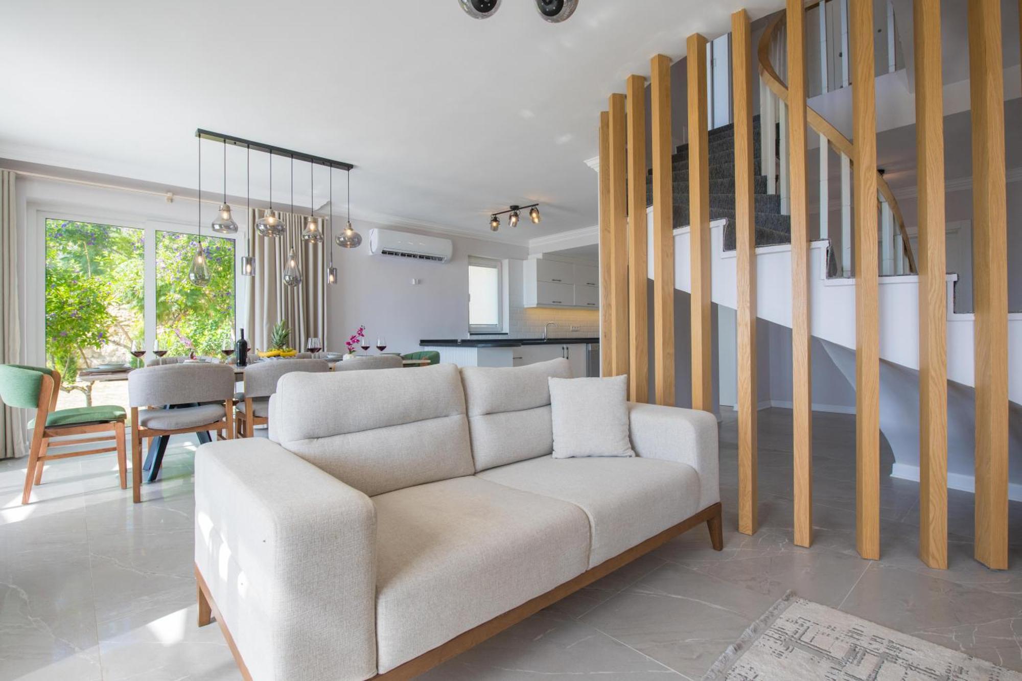 Beachfront White Villa With Private Swimming Pool Kalkan Exteriör bild